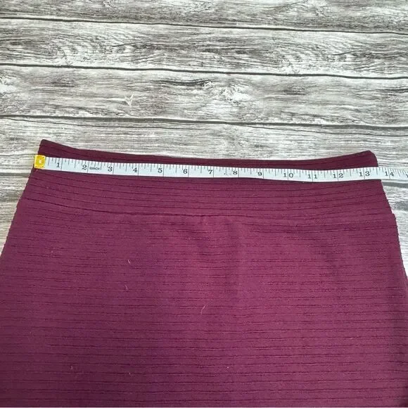 Sparkle & Fade Women's Plum Midi Pencil Skirt Stretch High Waist Medium M - Picture 7 of 8